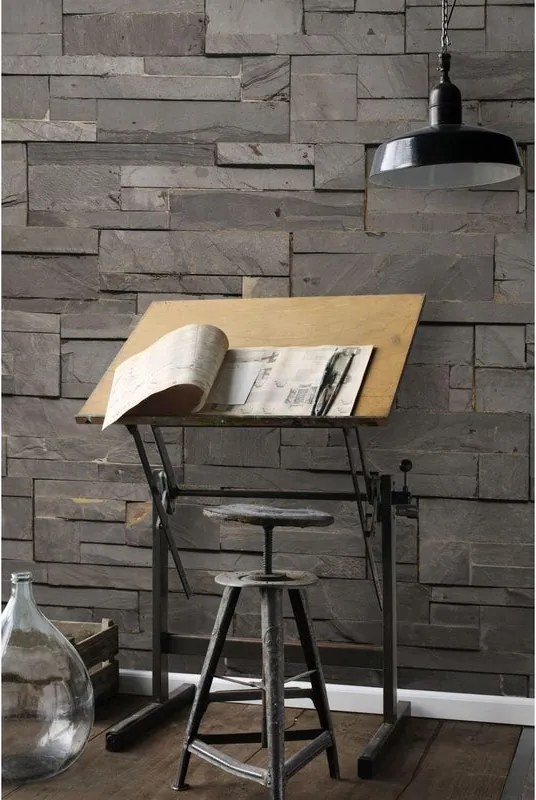 Fotomurale ESTA Placchette, grigio 232X280 cm