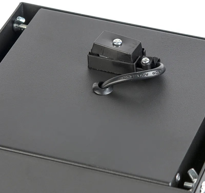 Set di 6 faretti da incasso neri AR111 orientabili e girevoli senza cornice - Oneon