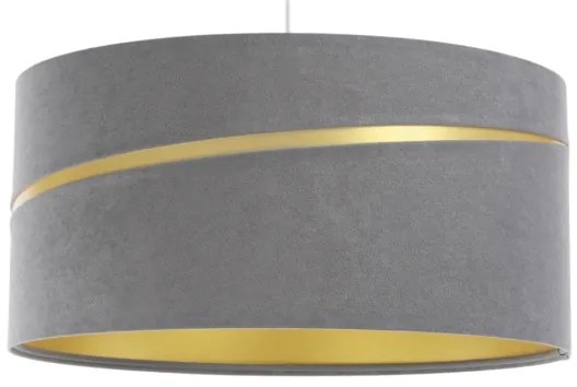 Lampadario a sospensione con filo SWING 1xE27/60W/230V grigio/oro