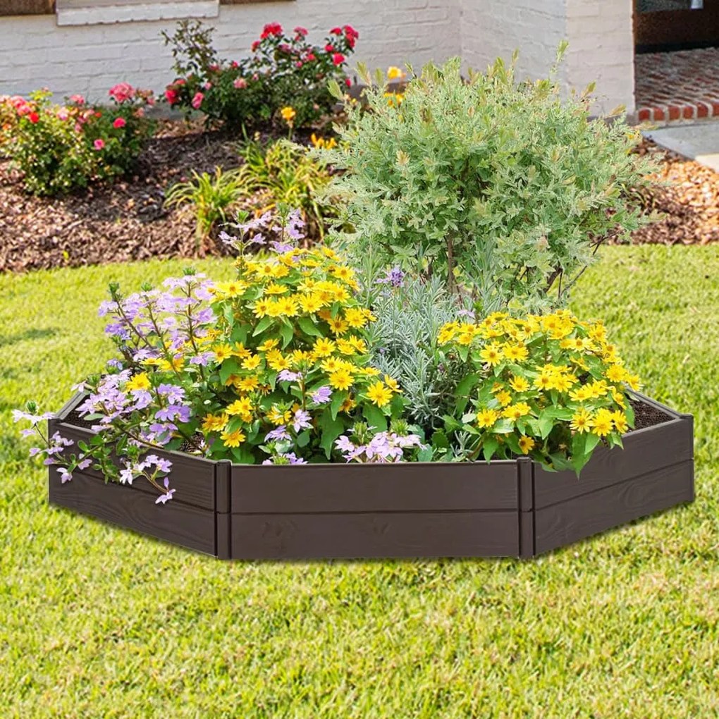 Fioriera Rialzata Da Giardino 120x120x20 Cm İn Polipropilene /