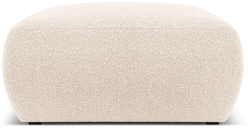 Sgabello in tessuto bouclé beige Molino - Micadoni Home