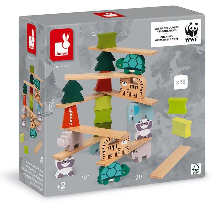 Gioco Gli animali equilibristi in legno - In collaborazione con il WWF®