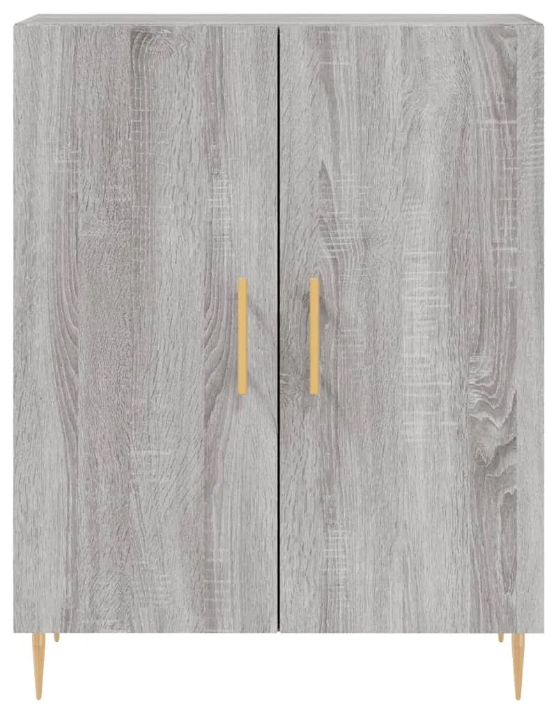 Credenza grigio sonoma 69,5x34x90 cm in legno multistrato