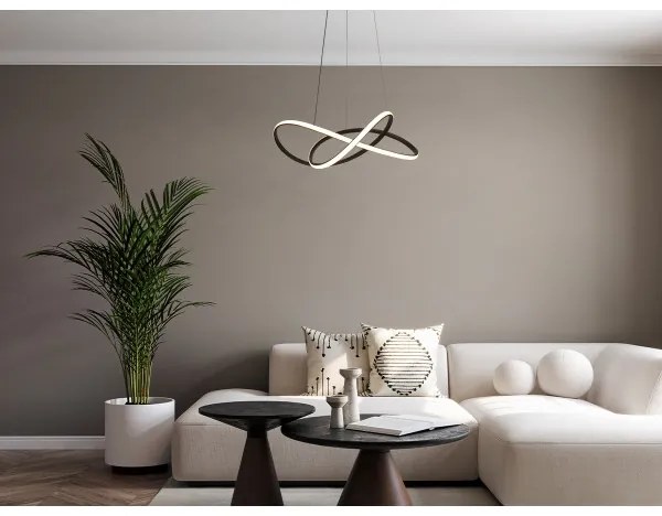 Lampadario dimmerabile a sospensione su cavo LED/85W/230V 3000-6500K + telecomando