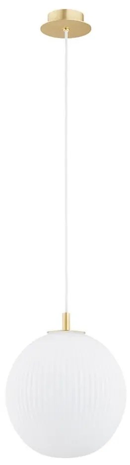 Argon 8507 - Lampadario a sospensione con filo PALOMA 1xE27/15W/230V diametro 25 cm oro/bianco