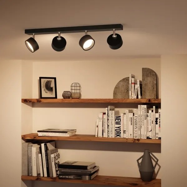 Philips - Faretto LED BRACIA 4xLED/5,5W/230V nero