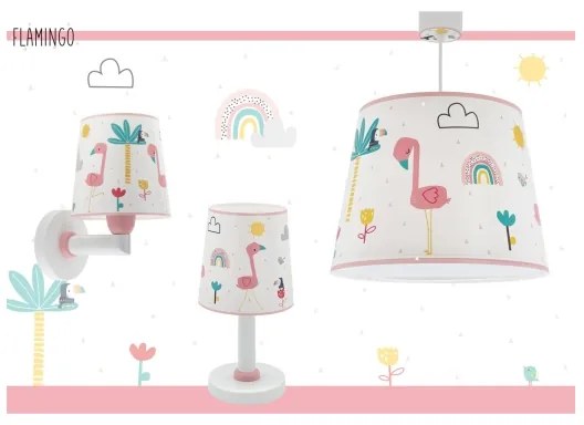 Dalber 82462 - Lampadario per bambini FLAMINGO 1xE27/15W/230V