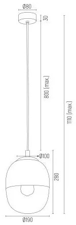 Argon 4675 - Lampadario su filo BALTIMORE 1xE27/15W/230V oro