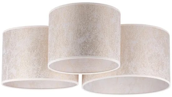 Duolla - Plafoniera ROLLER TRIO 3xE27/60W/230V bianco/oro