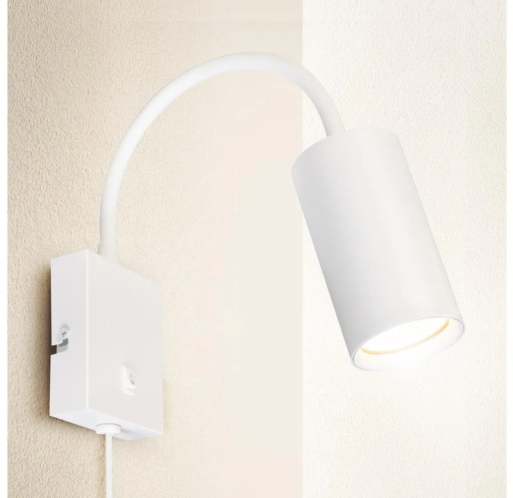 Brilagi - Lampada flessibile da muro SELE 1xGU10/30W/230V bianco