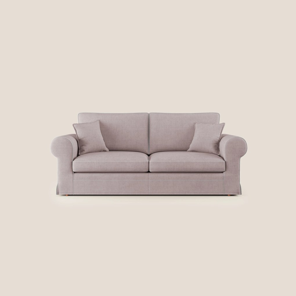 Lady divano classico bicolore in piuma d'oca realizzato con tessuto impermeabile T02