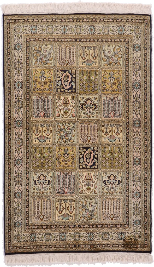 Cashmere Silk Tappeto 90x150 (Indian) Annodato A Mano