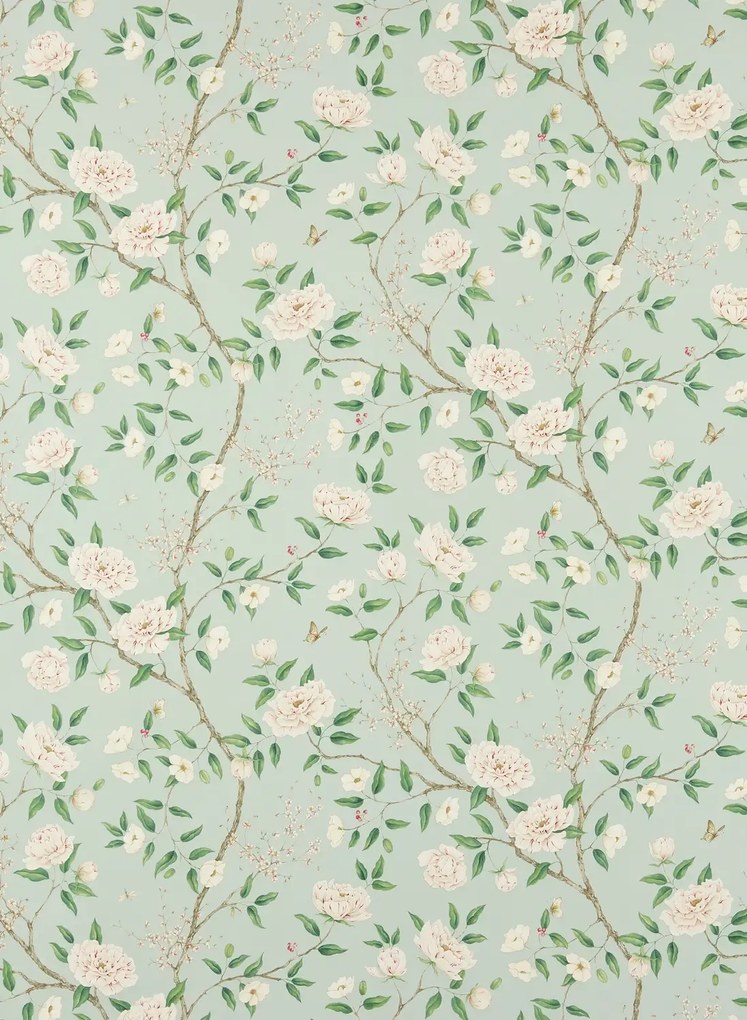 Zoffany Carta da parati Romeys Garden - Sea Green