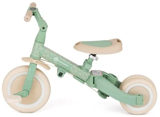 PETITE&MARS - Triciclo 5 in 1 per bambini TURBO LIMITED Verde Twist
