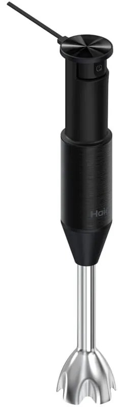 Frullatore a immersione Serie 5 Haier potenza 1000 w, Frullatore a immersione con velocità variabile, Opzione a impulsi, 3 Lame [Nero]