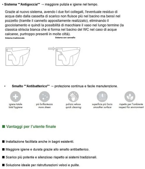 Vaso WC parete OLYMPIA CERAMICA best, sedile incluso P 53 x L 36 x H 42 cm nero opaco