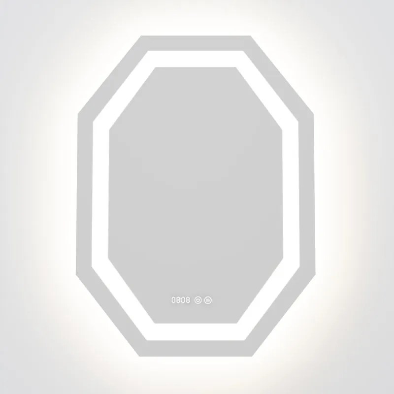 Specchio retroilluminato a Led  L 100 x  H 75 x P 4 cm