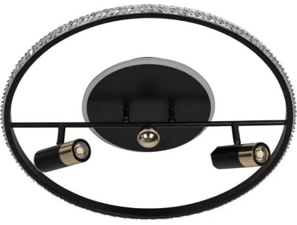 Plafoniera LED dimmerabile LED/60W/230V 3000-6500K nero + telecomando