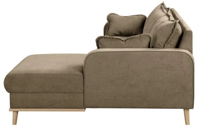 Divano angolare marrone chiaro (angolo destro) Beata - Ropez