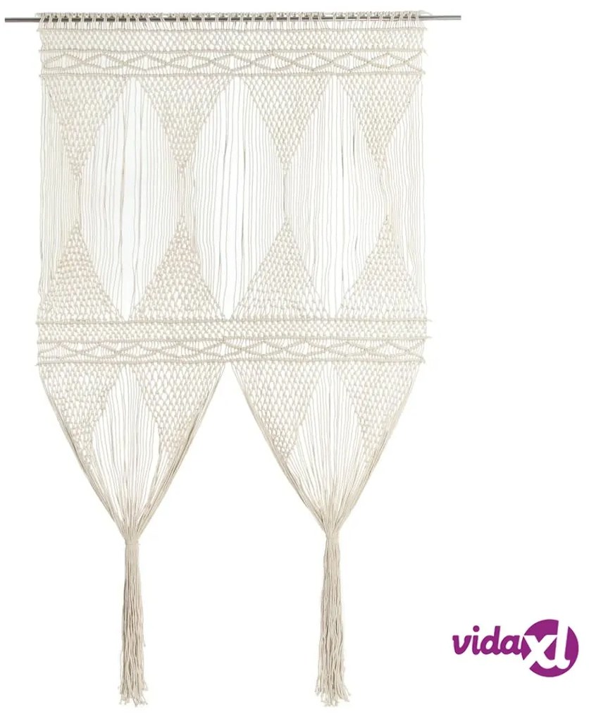 vidaXL Tenda Macramè 140x240 cm in Cotone