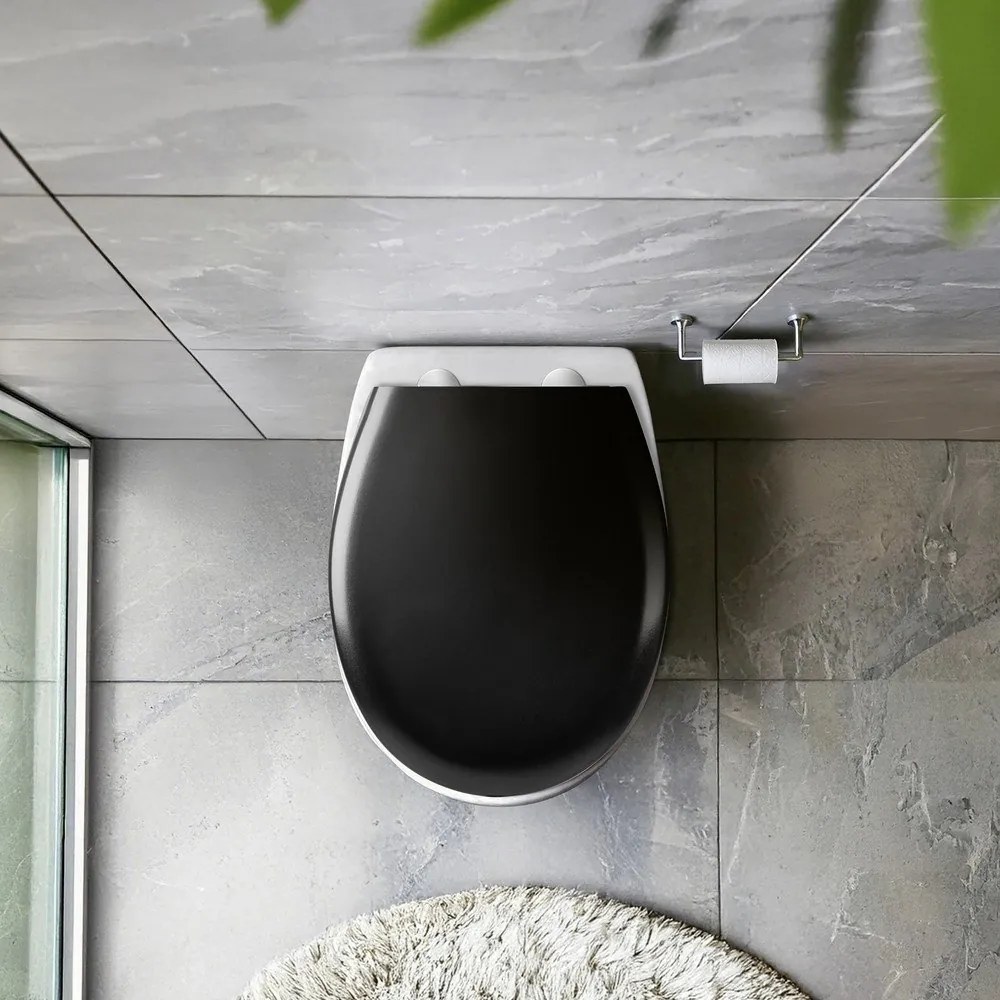 Sedile WC con chiusura Easy-Close (automatica) 37 x 44,5 cm Rieti – Wenko