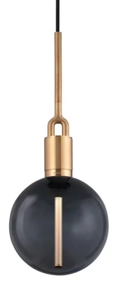 Buster+Punch - Forked Globe Lampada a Sospensione Dim. Medium Smoked/Brass Buster+Punch