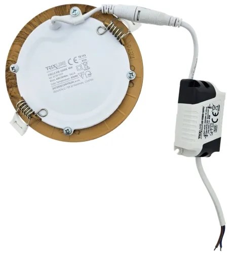 Lampada LED da incasso CIRCLE LED/6W/230V 4200K diametro 11,8 cm marrone