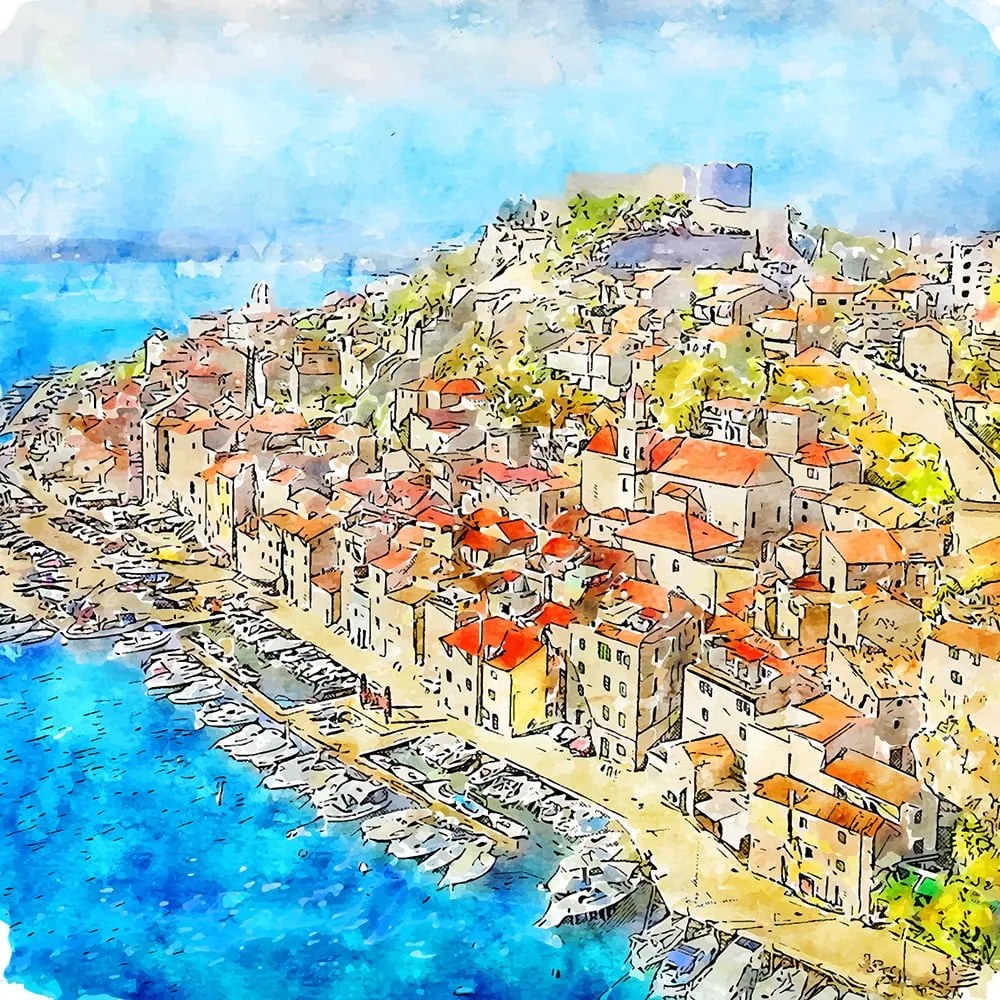 Dipinto 50x50 cm Dalmatien - Fedkolor