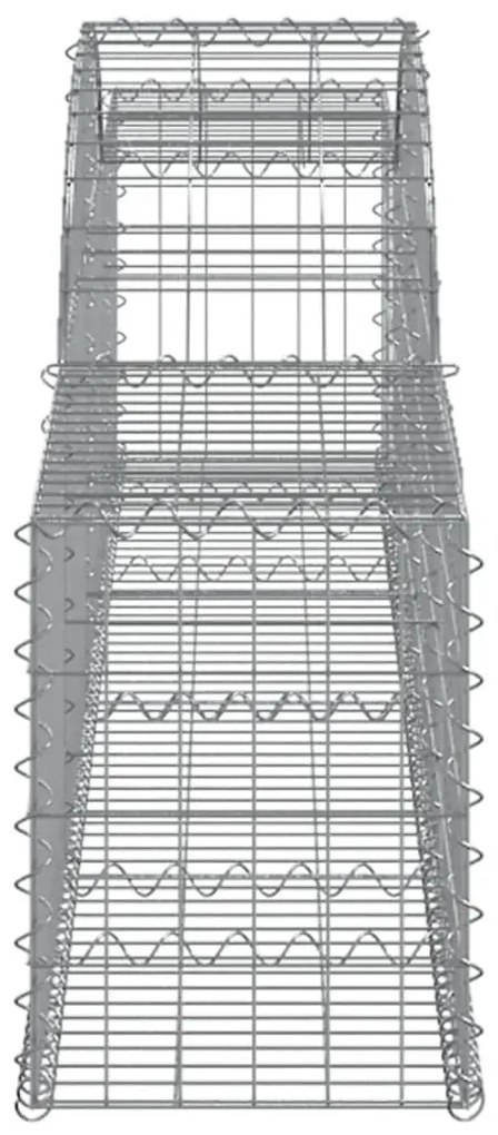 Cesti Gabbioni ad Arco 13 pz 300x30x40/60 cm Ferro Zincato