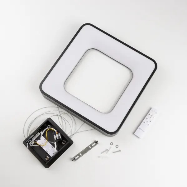 Brilagi - Lampada LED dimmerabile sospesa a cavo FALCON II LED/80W/230V 40x40 cm nero + telecomando