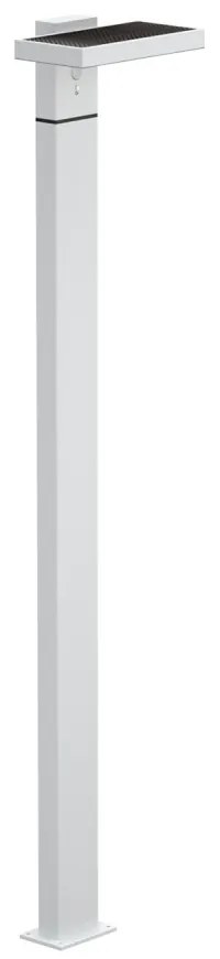 Paletto da giardino Solare Bianco 100cm con Sensore Mov. e Picchetto Colore Bianco Naturale 4.000K