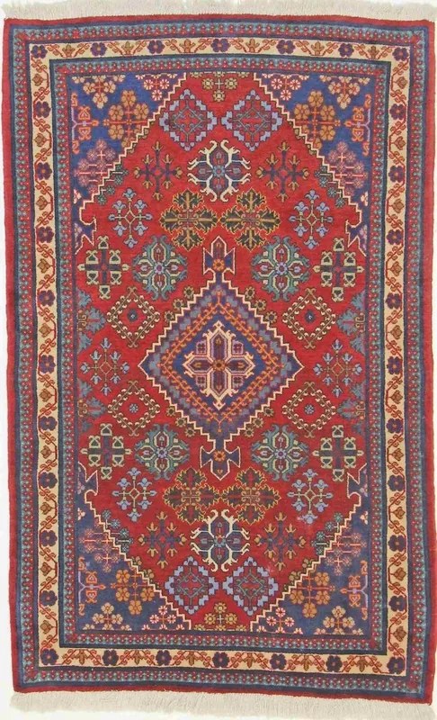 Meimeh Tappeto persiano 100x150 Rosso (Iran) Annodato A Mano