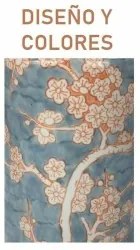 Lampada da tavolo DKD Home Decor Azzurro Arancio Fiori 220 V 60 W Orientale (35 x 35 x 57 cm)