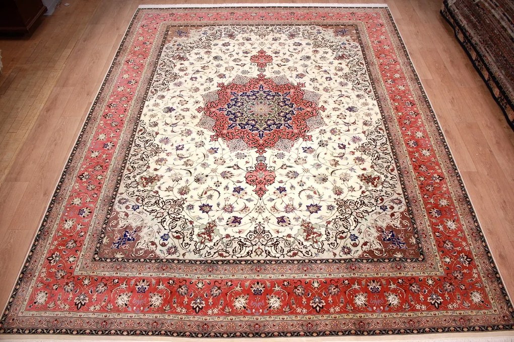 Tabriz Tappeto 300x400 (Iran) Annodato A Mano