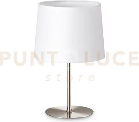 Base per lume in metallo set up piccolo 1 luce attacco e27 nickel