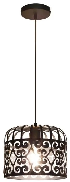 Rabalux 2156 - Lampadario ALESSANDRA 1xE27/60W/230V nero