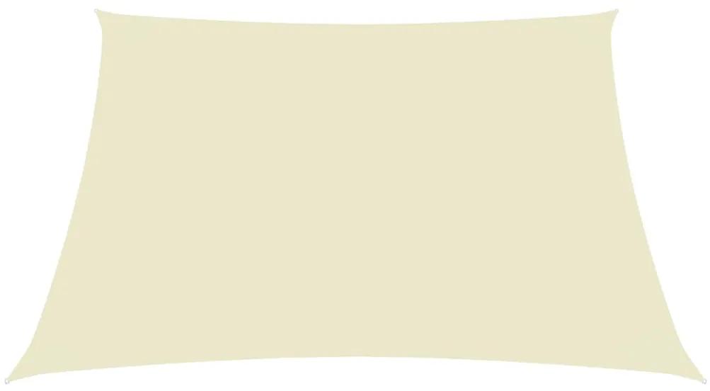 Parasole a Vela in Tela Oxford Quadrato 4,5x4,5 m Crema