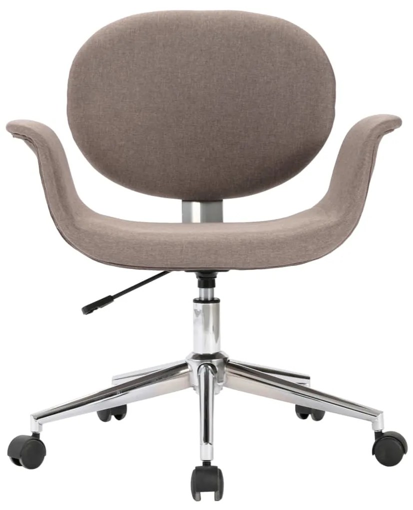 Sedia da ufficio girevole grigio talpa in tessuto