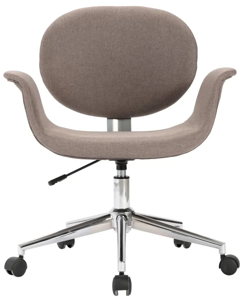Sedia da ufficio girevole grigio talpa in tessuto