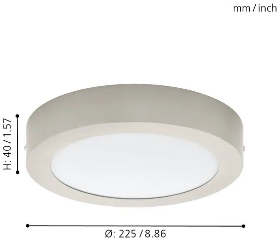 Eglo 32442 - Plafoniera LED FUEVA 1 LED/18W/230V