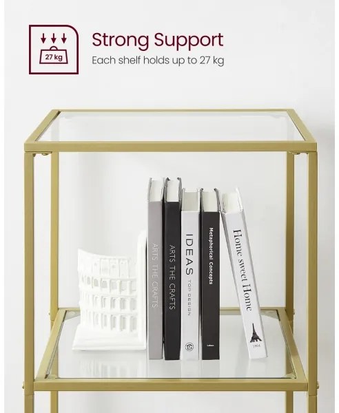 Libreria GLASY dorata