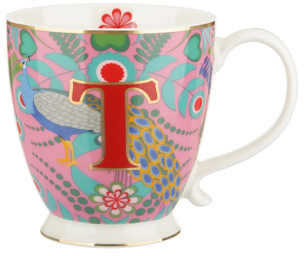 Tazza mug lettera T 450 ml Royal Garden