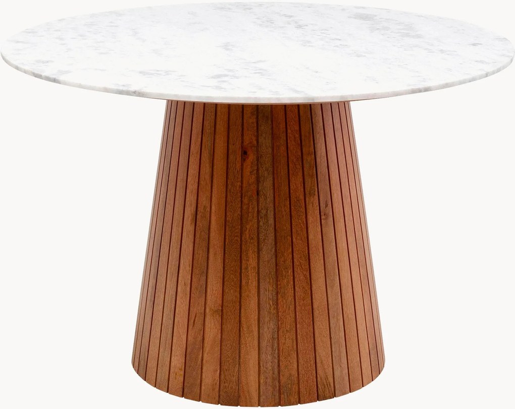 Tavolo rotondo con piano in marmo Grace, Ø 115 cm