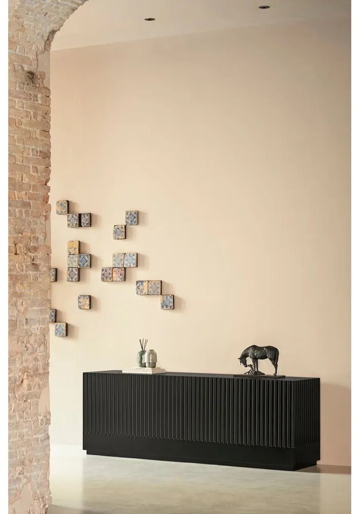 Cassettiera nera , larghezza 200 cm Doric - Teulat