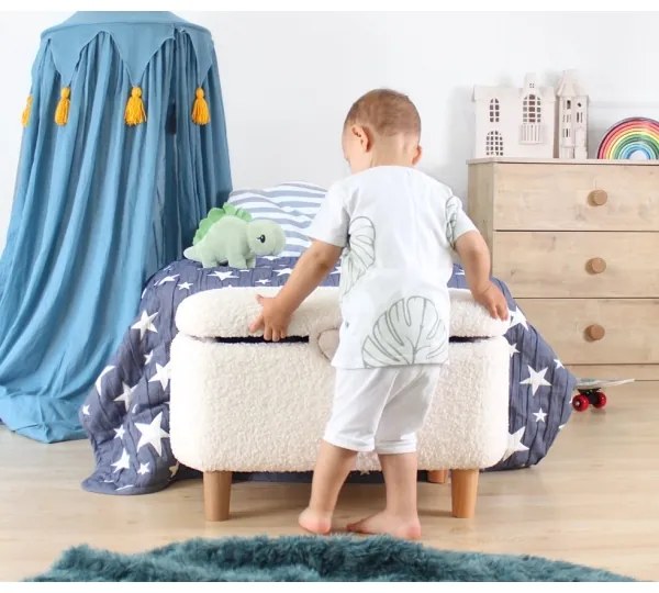 Pouf PIXI 37x61 cm bianco