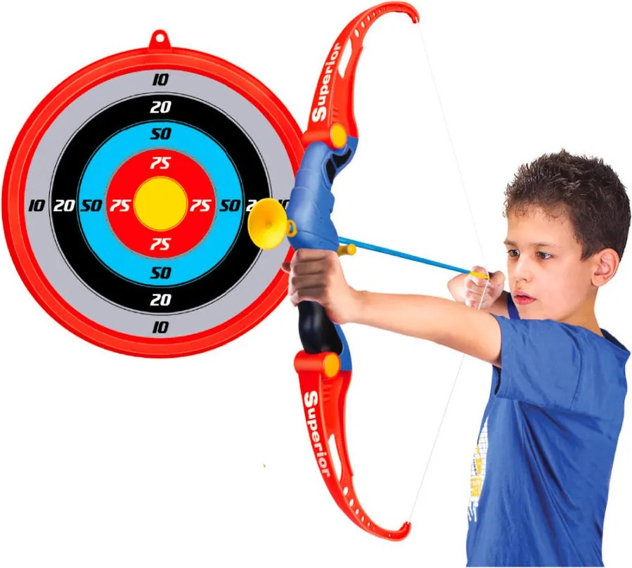 Arco per Bambini 66 cm con Bersaglio e 3 Frecce a Ventosa...