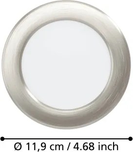 Eglo 901405 - Faretto da incasso LED FUEVA LED/6,3W/230V Ø11,9 cm cromato