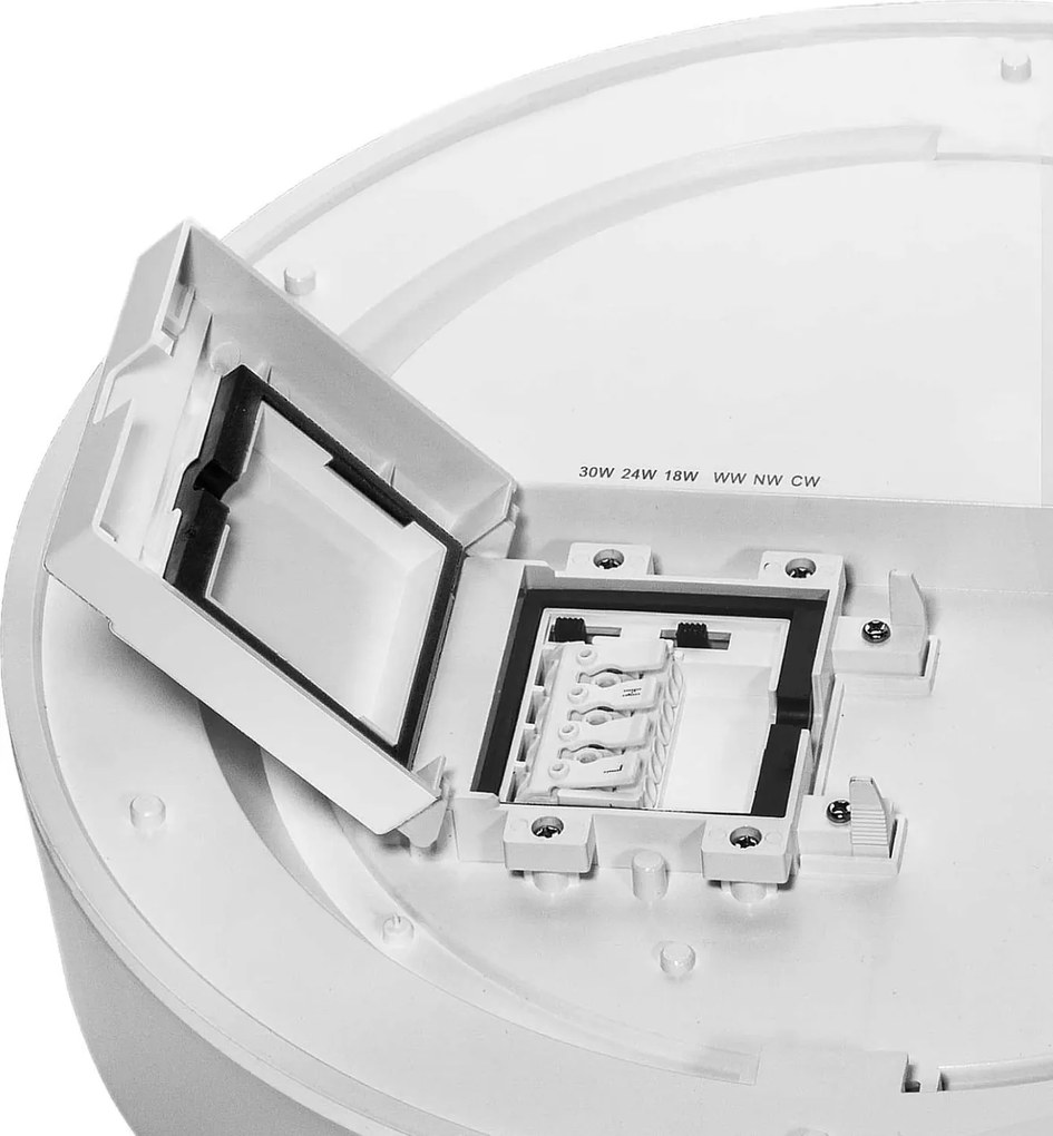 Plafoniera LED Regolabile 18W 24W 30W Rotonda CCT IP54 - Ø33 cm