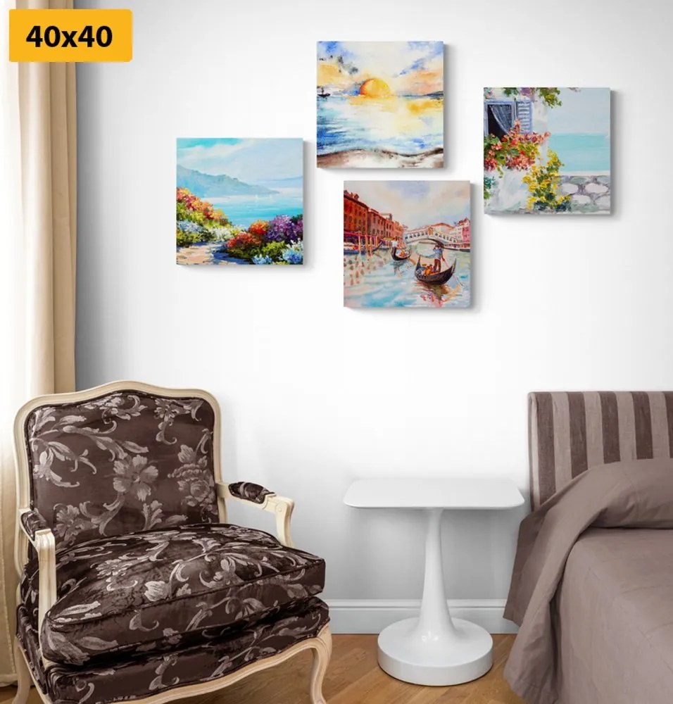 Set di quadri – Paesaggio dipinto