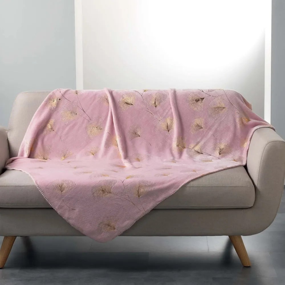 Coperta 125x150 cm Bloomy - douceur d'intérieur